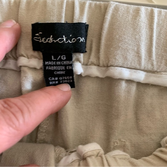 Linen and rayon wide leg pants - Picture 5 of 10